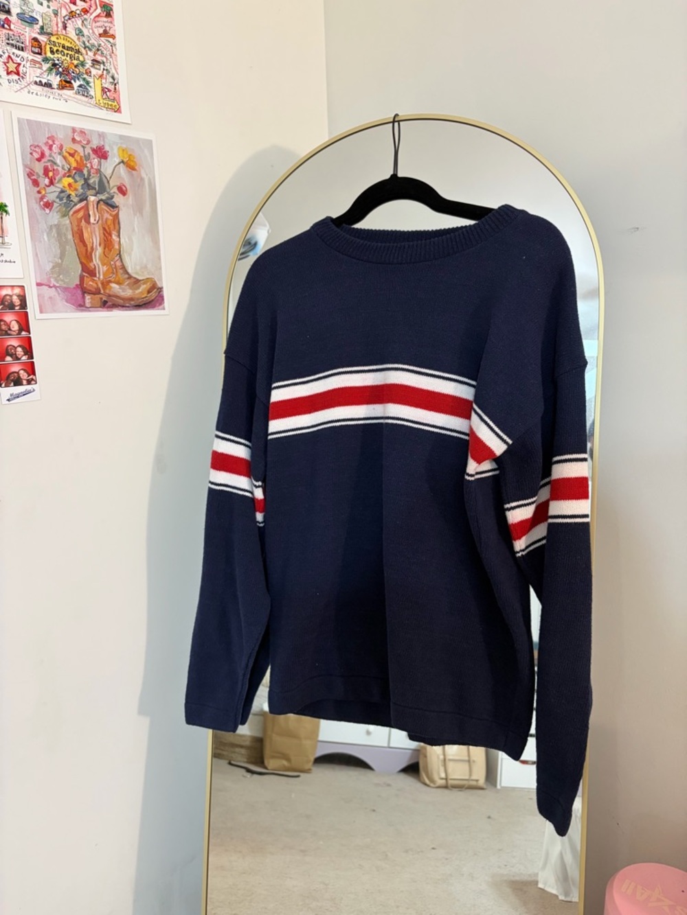 Circo Navy Knit Crewneck Sweater
